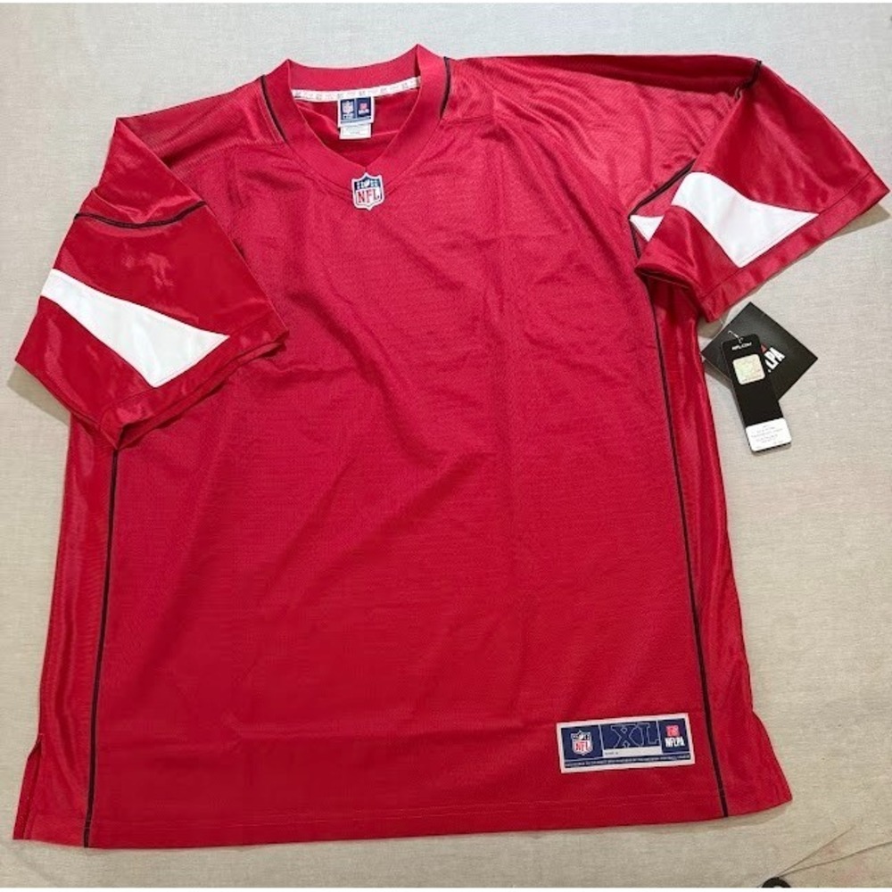 Arizona Cardinals Pro Line NFL Jersey Mens XL Red Blank Pullover Short Sleeve.
